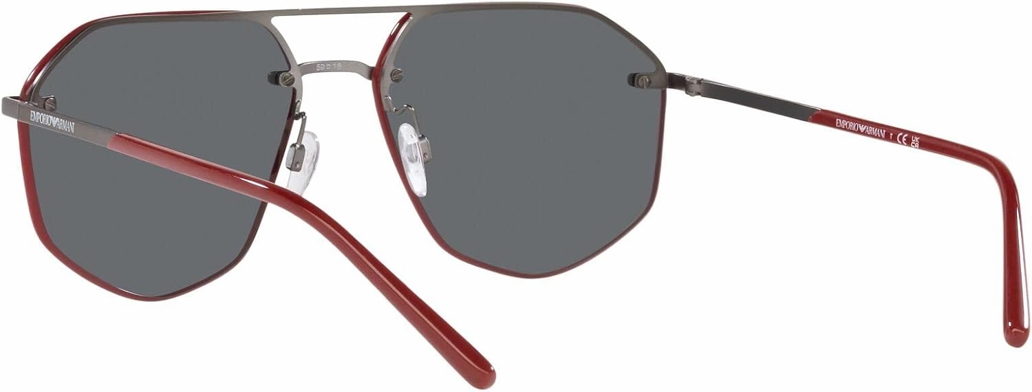 Men's Ea2132 Aviator Sunglasses