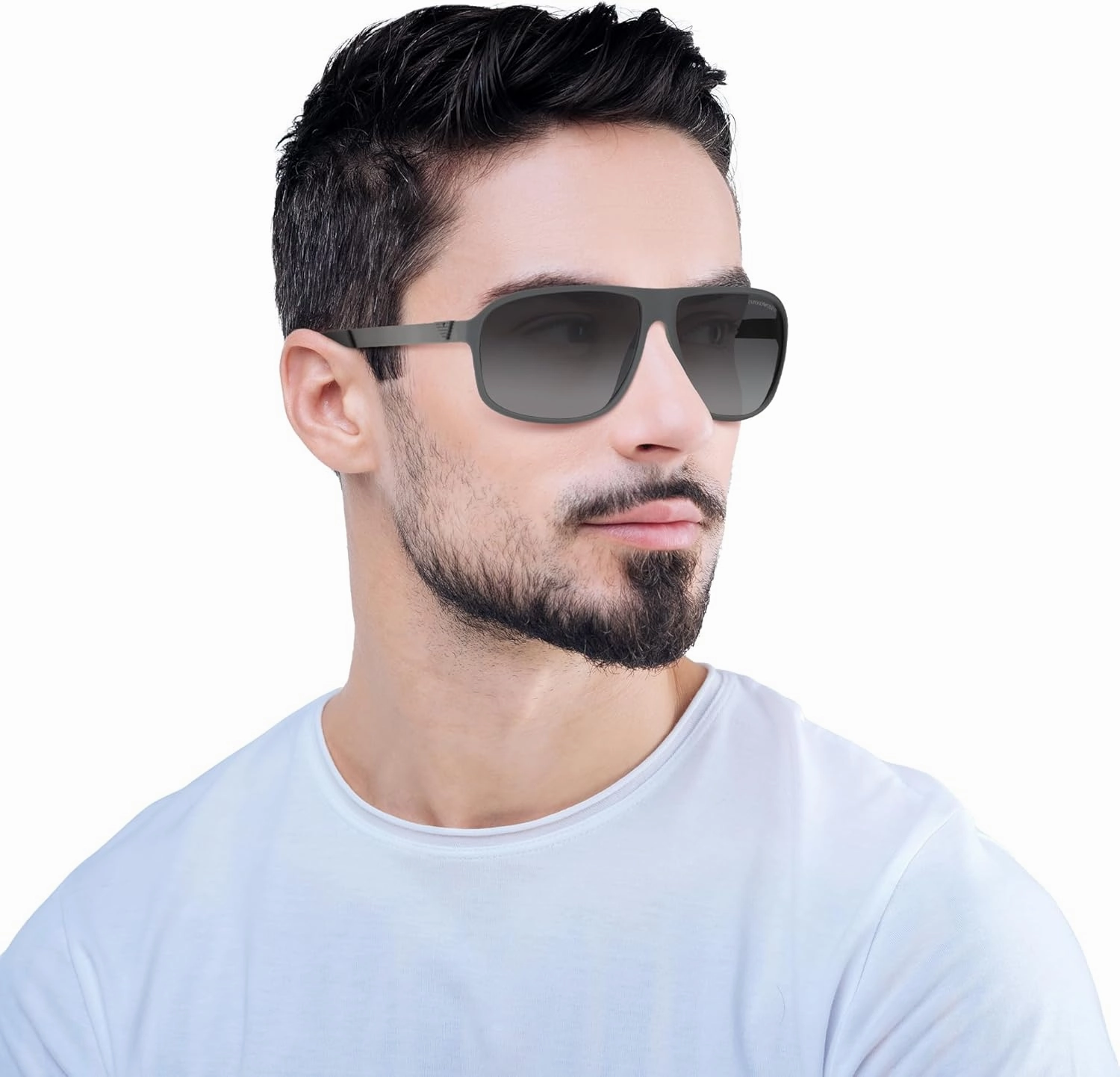 Men's Ea4029 Square Sunglasses