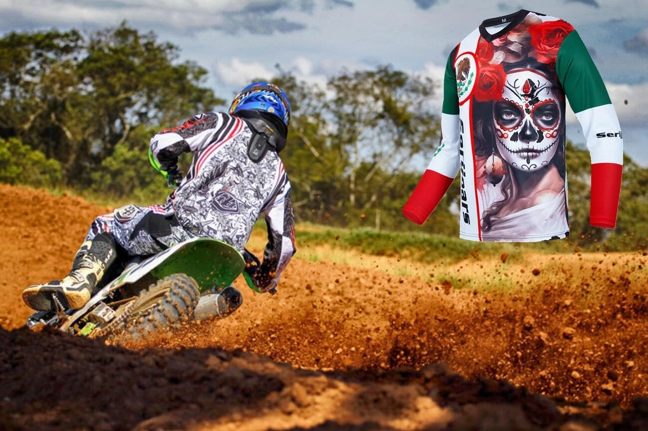 Men's Mountain Bike Jersey, Long Sleeve, Quick Dry, Off-Road Motocross Jersey, Downhill & Motocross Shirts