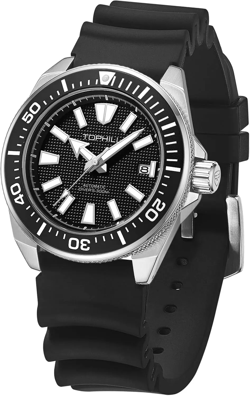 Men's Mechanical Watch 30ATM 43.5mm Dive Watch for Men Japan NH35 Movement Sapphire Super C3 Luminous Calendar Automatic Watch for Men TD008G