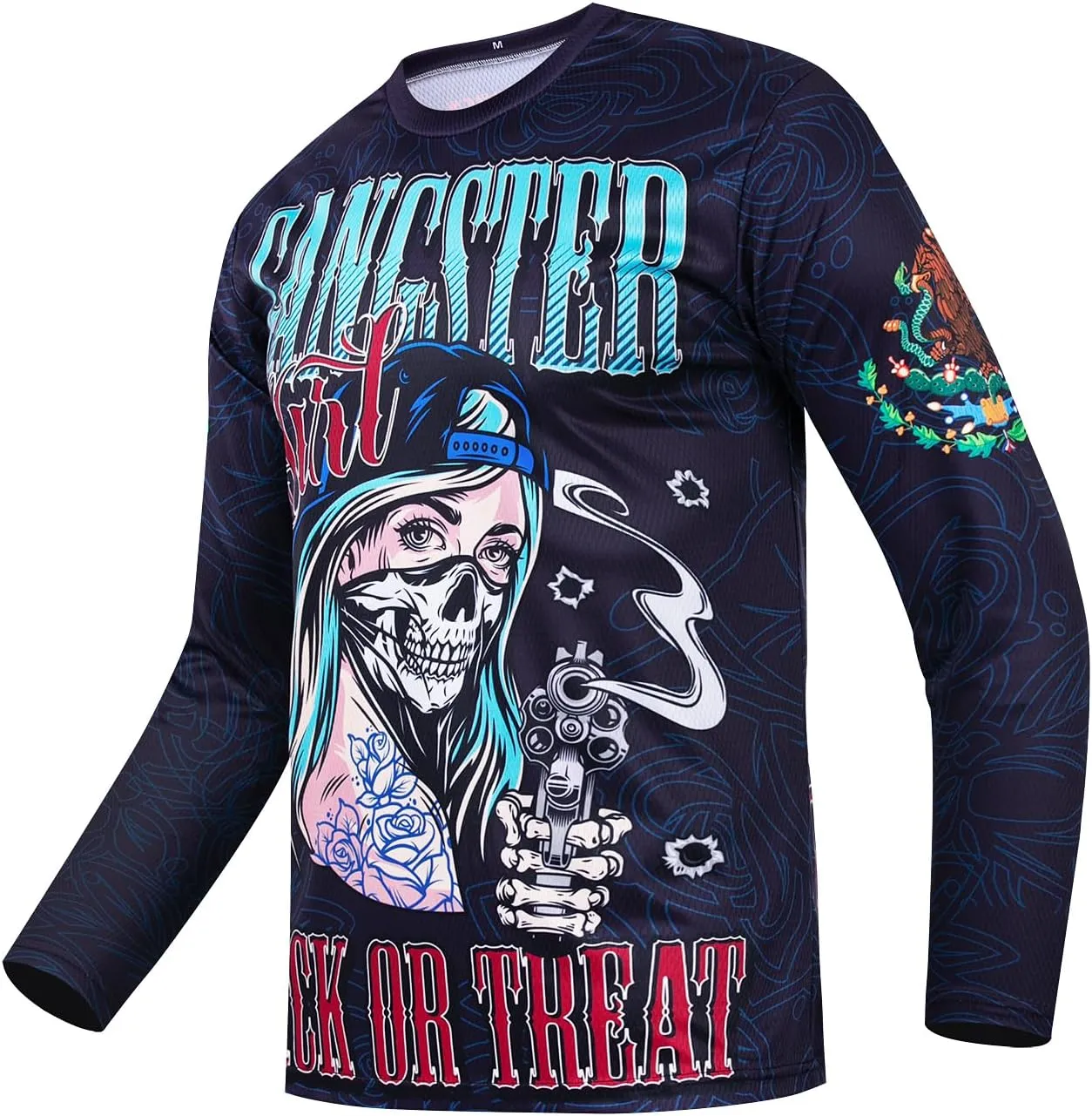 Men's Mountain Bike Jersey Long Sleeve MTB Off-Road Motocross Jersey Quick Dry Downhill&Motocross Shirts