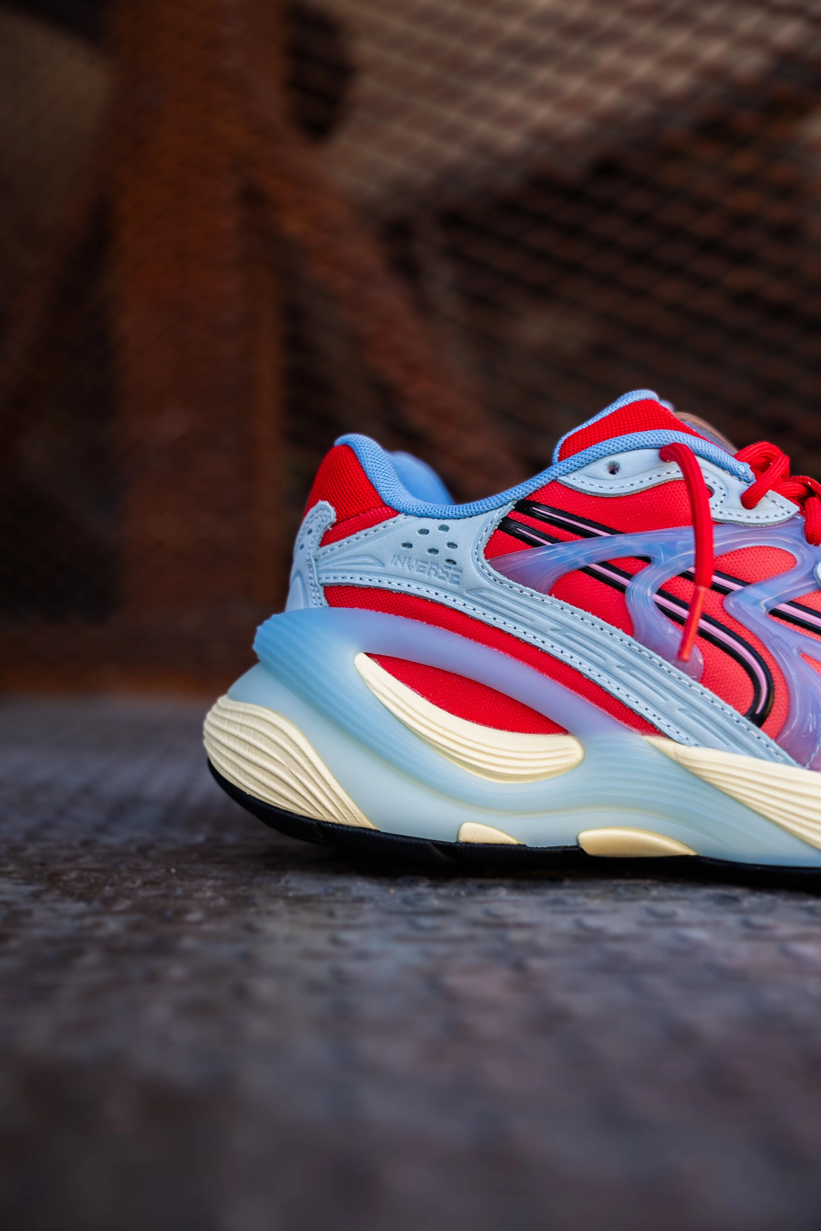 Mens Puma Inverse Unfiltered (Creamy Vanilla/For All Time Red/Light Blue)