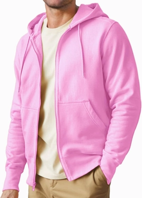 Mens Zip up Hoodie Full Zip Fleece Lined Pullover Hooded Sweatshirt Long Sleeve Sports Hooded Jacket with Pocket
