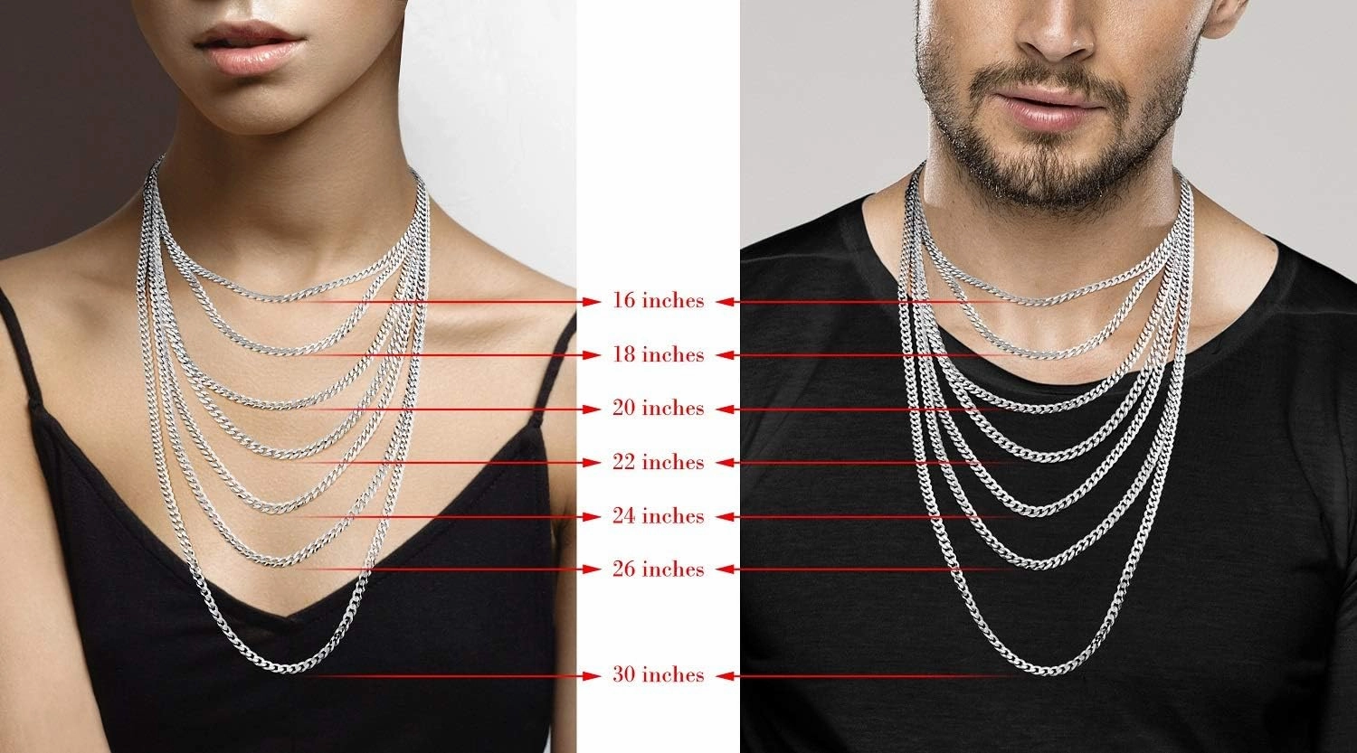 Miabella Solid 925 Sterling Silver Italian 5mm Diamond Cut Cuban Link Curb Chain Necklace for Women Men, Made in Italy