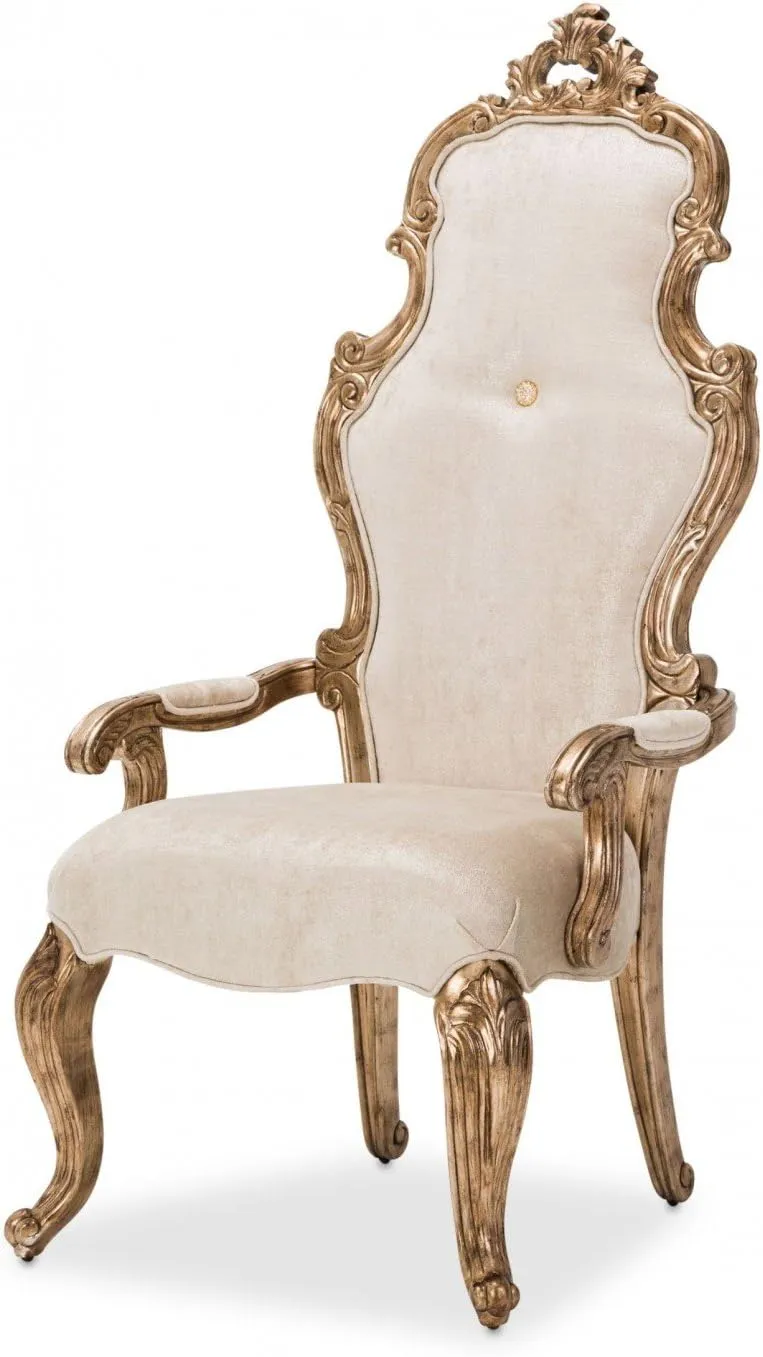 Michael Amini Platine de Royale Desk Chair, Champagne