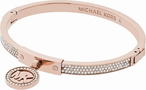 Michael Kors Stainless Steel and Pavé Crystal Chain Bracelet for Women
