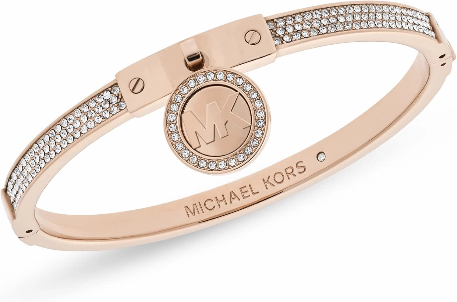 Michael Kors Stainless Steel and Pavé Crystal Chain Bracelet for Women