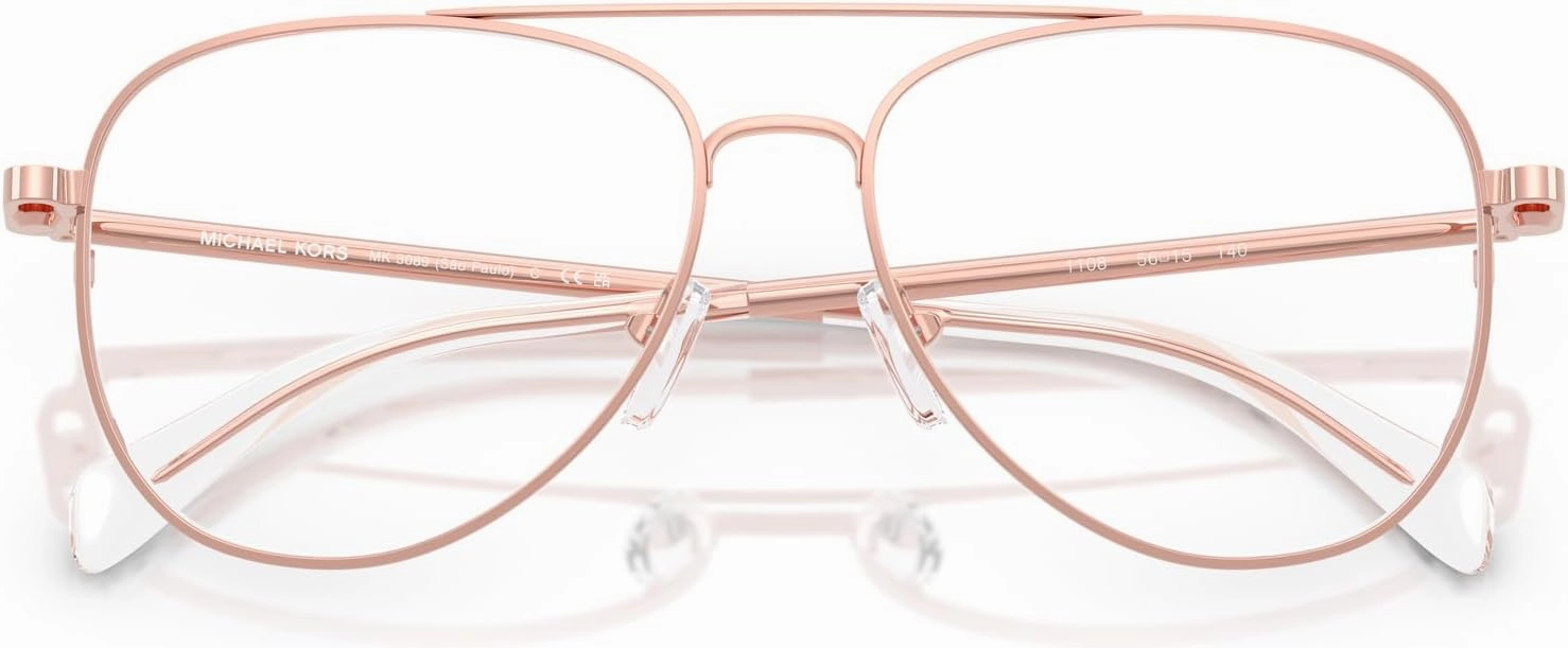 Michael Kors Women's Mk3089 São Paulo Aviator Prescription Eyewear Frames