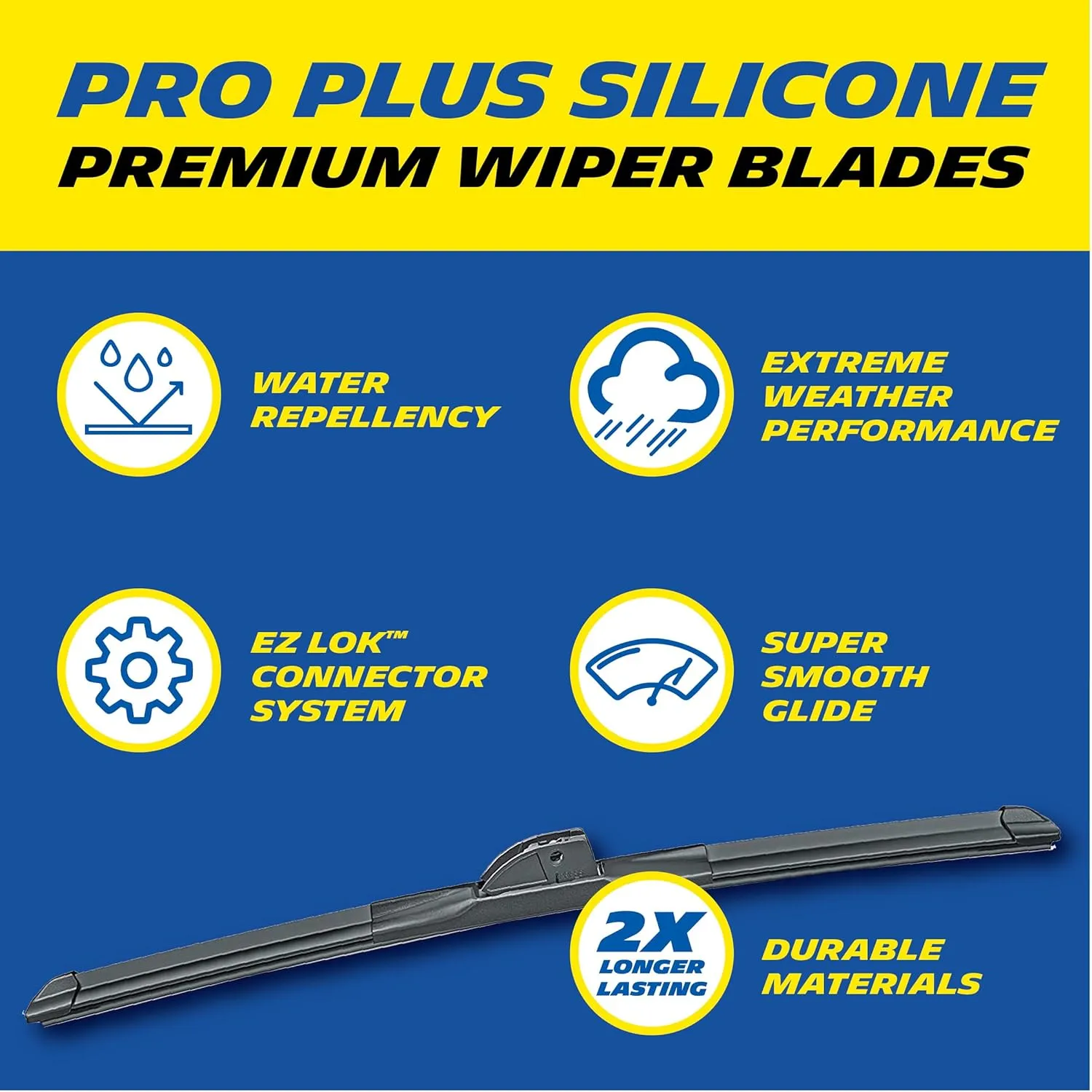 Michelin 40-2817SPBA Pro Plus Silicone Twin Pack 28 & 17 inch Wiper Blade Fits Select Nissan, Ferrari, Model Years (2 Pack)