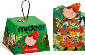Mideer Artist Fairytale Puzzle - Little Red Riding Hood, Puzzle with Storybook,59 Pieces,Artistic Kids’ Puzzle Set for Ages 3 ,Educational Toy for Creativity & Storytelling