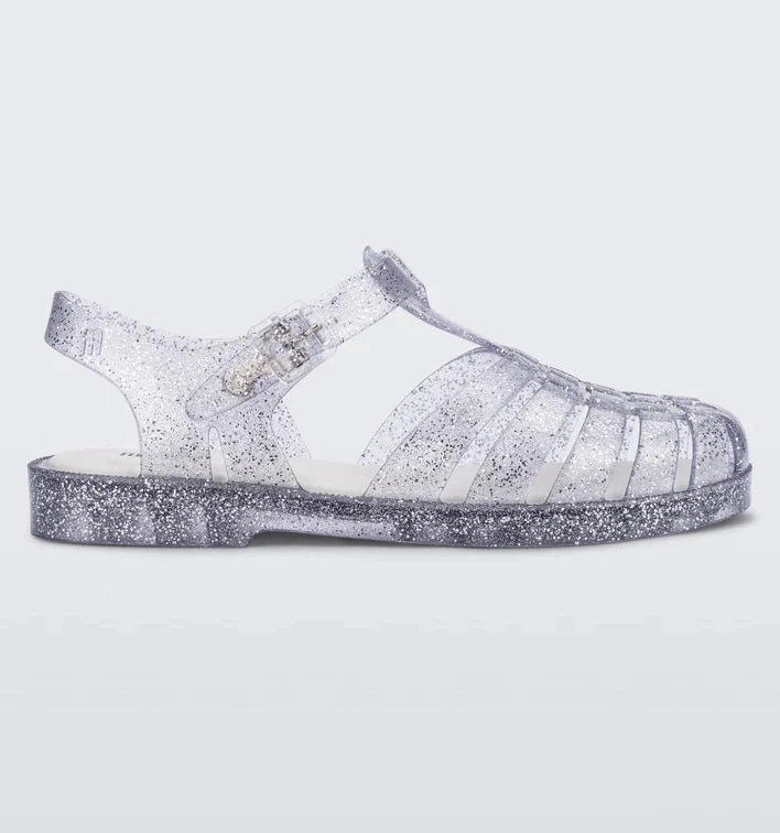 Mini Melissa Possession Shiny Glitter Clear Sandal