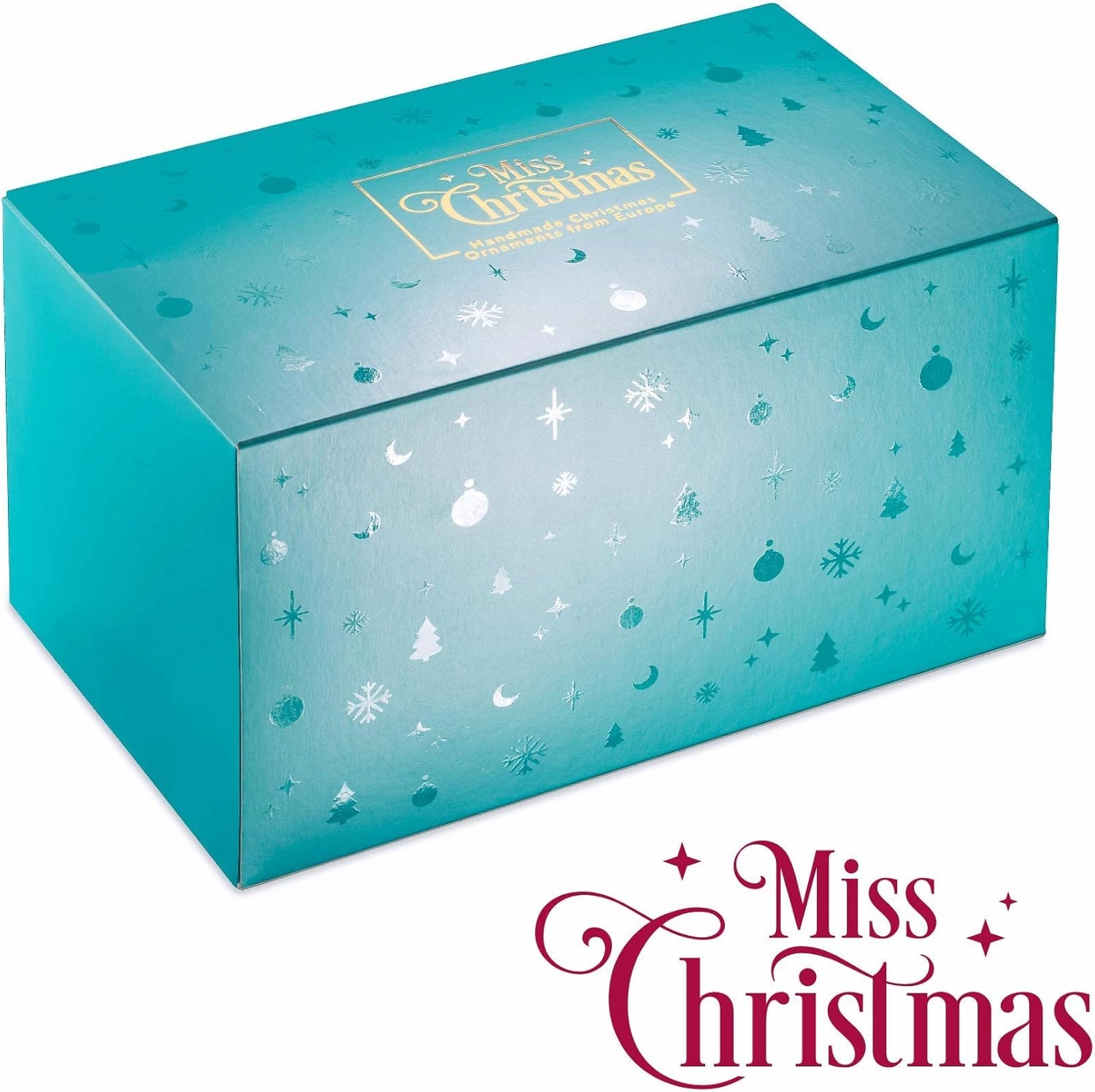 Miss Christmas Palace Collection 2024 Gold Fabergé Egg 5-Inch Blown Glass Christmas Tree Ornament (Mauve Pink & Gold)