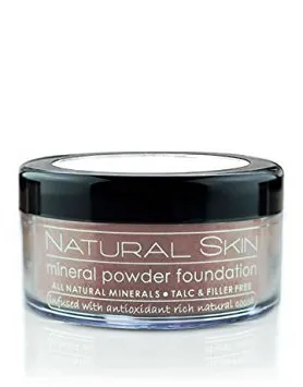 MODE Natural Skin Mineral Powder Foundation Dark to Ebony Neutral - Shade 221 - Breathable Full Coverage Loose Makeup, Smooth Flawless Matte Finish, Nourishing Cocoa Skincare