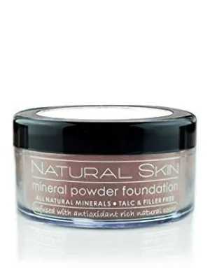 MODE Natural Skin Mineral Powder Foundation Dark to Ebony Neutral - Shade 221 - Breathable Full Coverage Loose Makeup, Smooth Flawless Matte Finish, Nourishing Cocoa Skincare