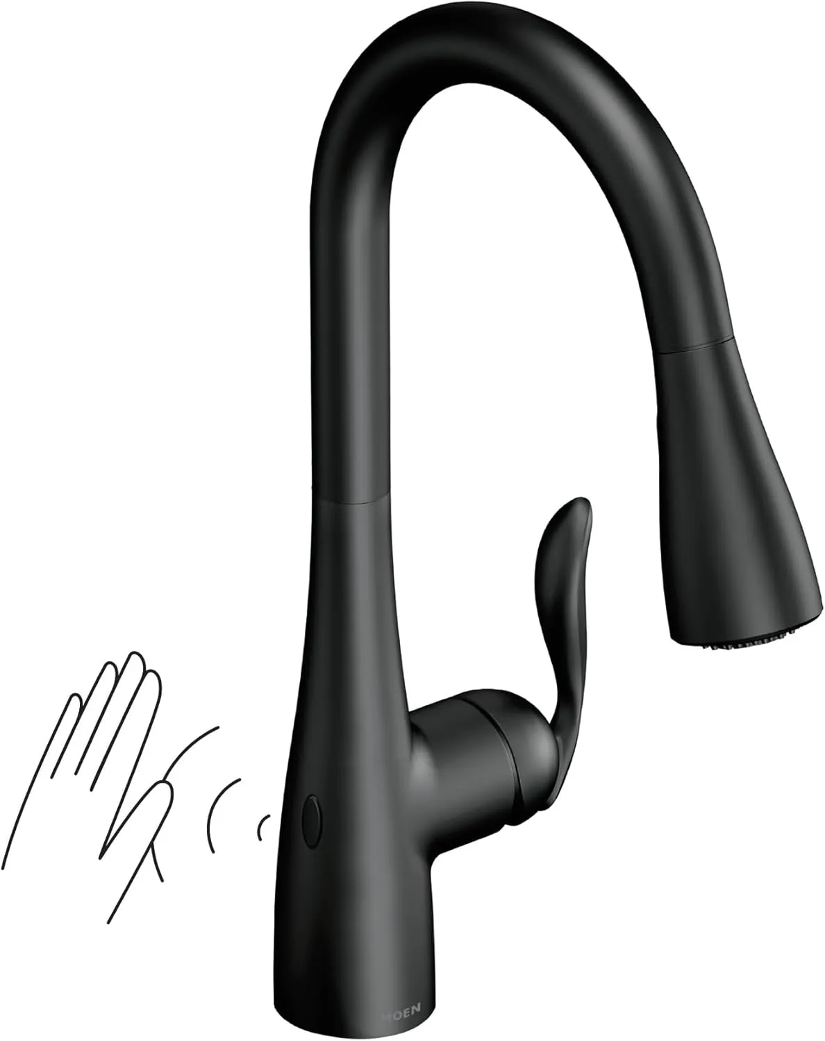 Moen 7594EWBL Arbor Kitchen-Sink-faucets, Matte Black