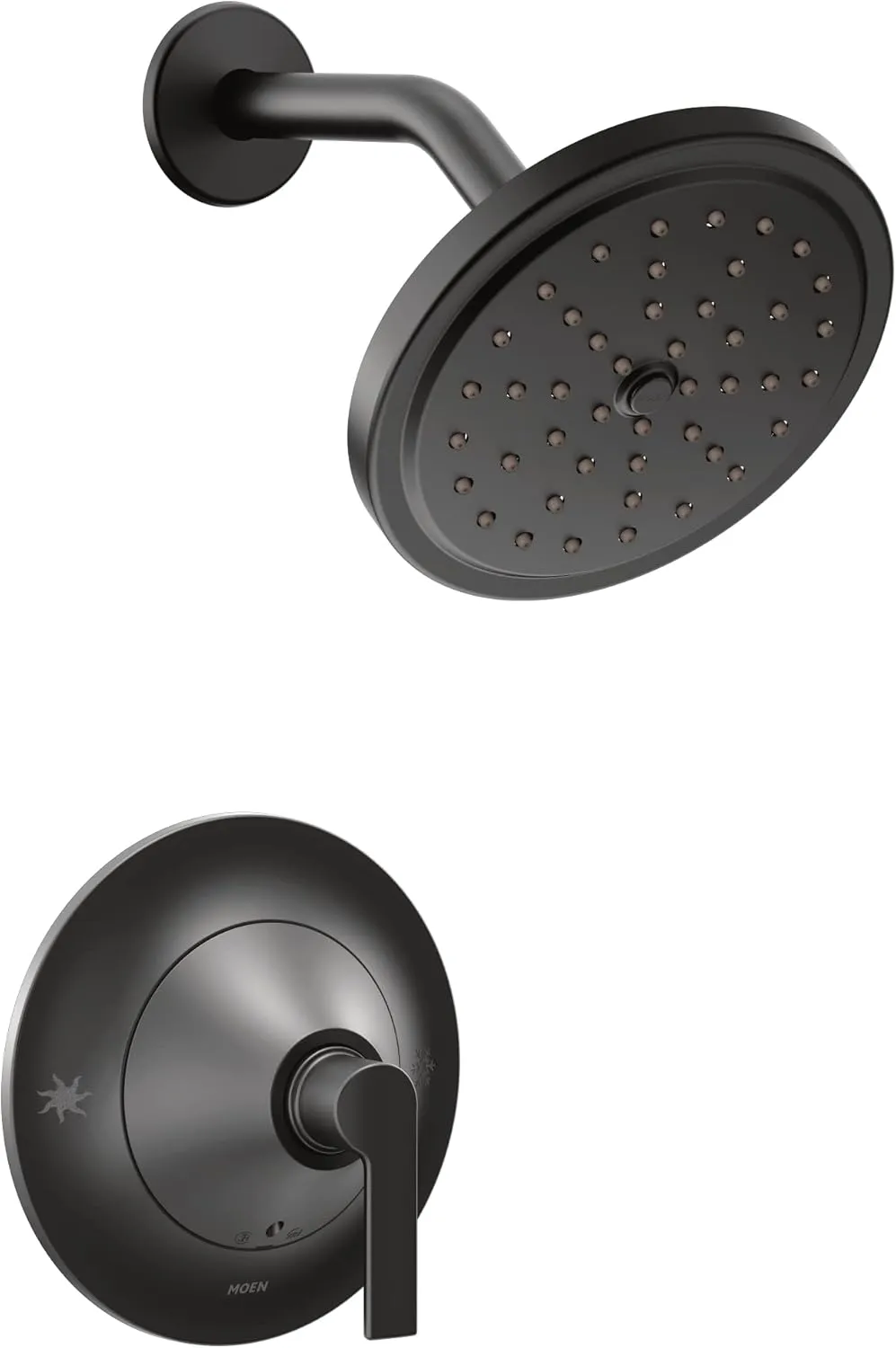 Moen Doux Matte Black Posi-Temp Shower Only Kit, Valve Required, TS2202BL
