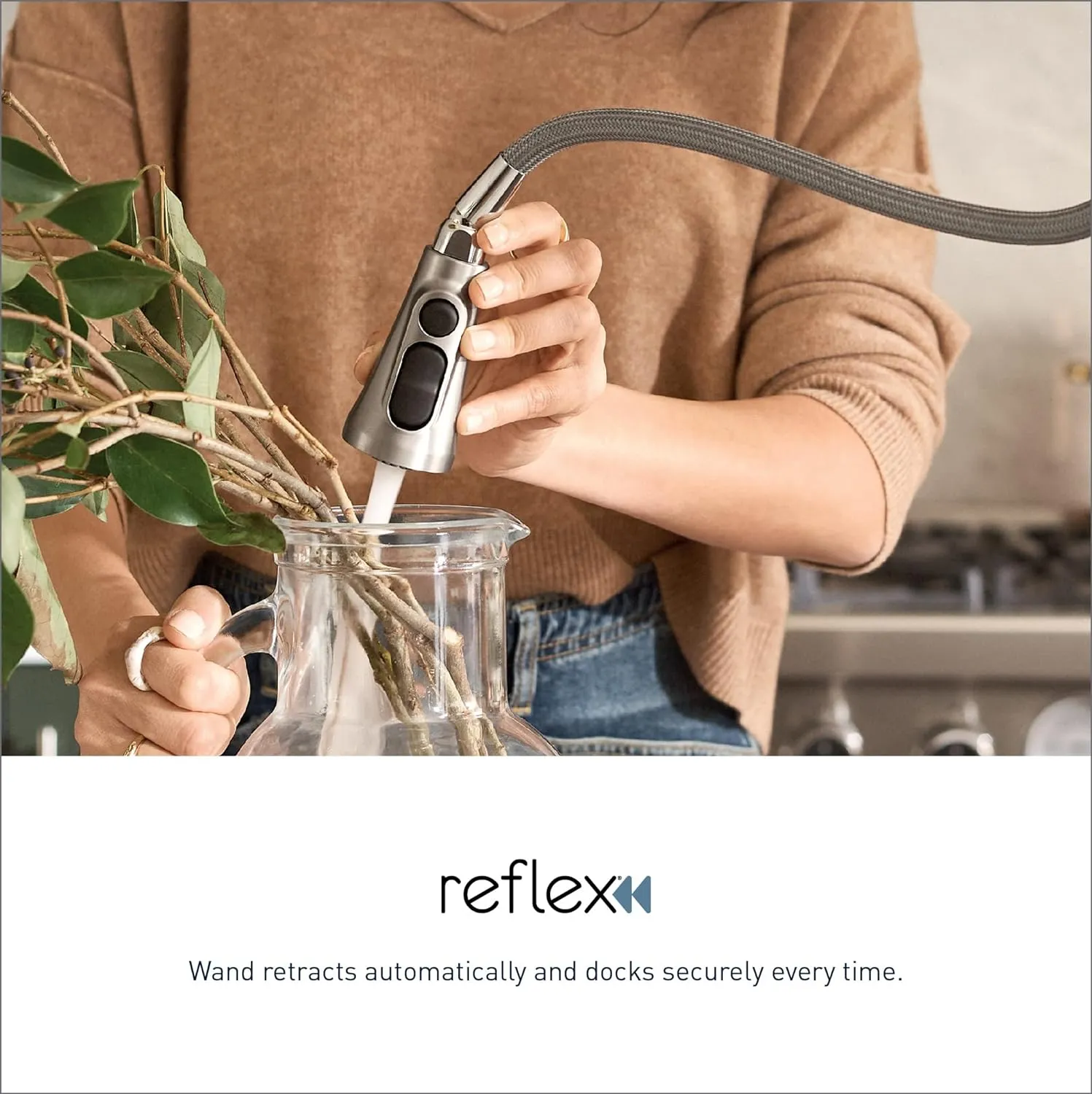 Moen S7235BL Sinema One-Handle High Arc Pulldown Kitchen Faucet featuring Power Boost and Reflex, Matte Black