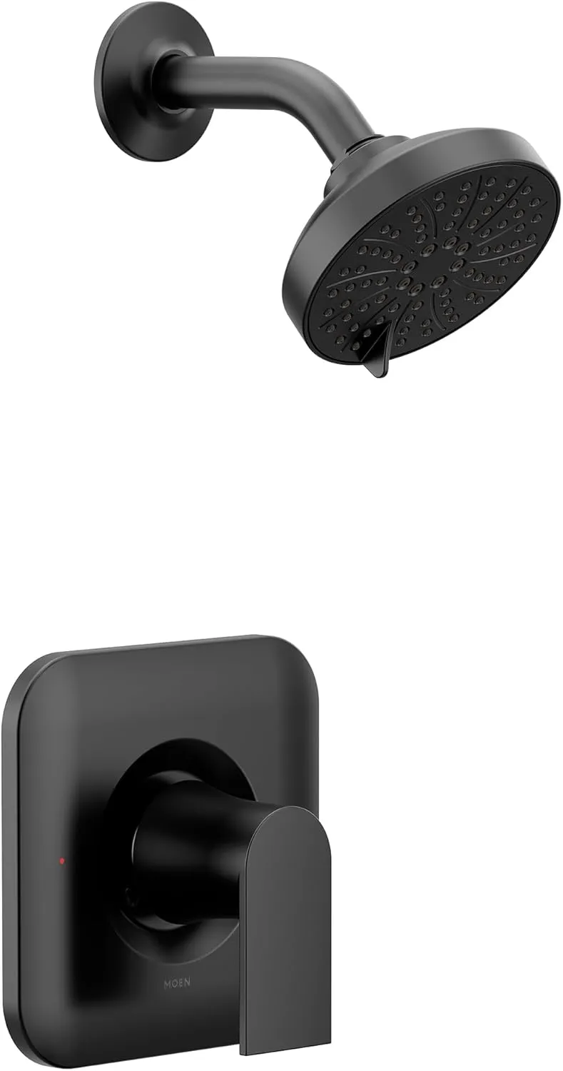 Moen T2472EPBL Genta LX Posi-Temp Pressure Balancing Eco-Performance Modern Shower Only Trim Valve Required, Matte Black
