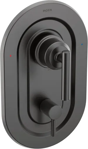Moen T2900BL Gibson Posi-Temp with Built-in 3-Function Transfer Valve Trim Kit, Valve Required, Matte Black