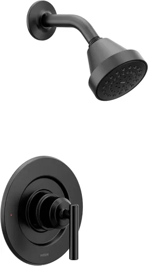 Moen T2902EPBL Gibson Posi-Temp Pressure Balancing Eco-Performance Modern Shower Only Trim Valve Required, Matte Black