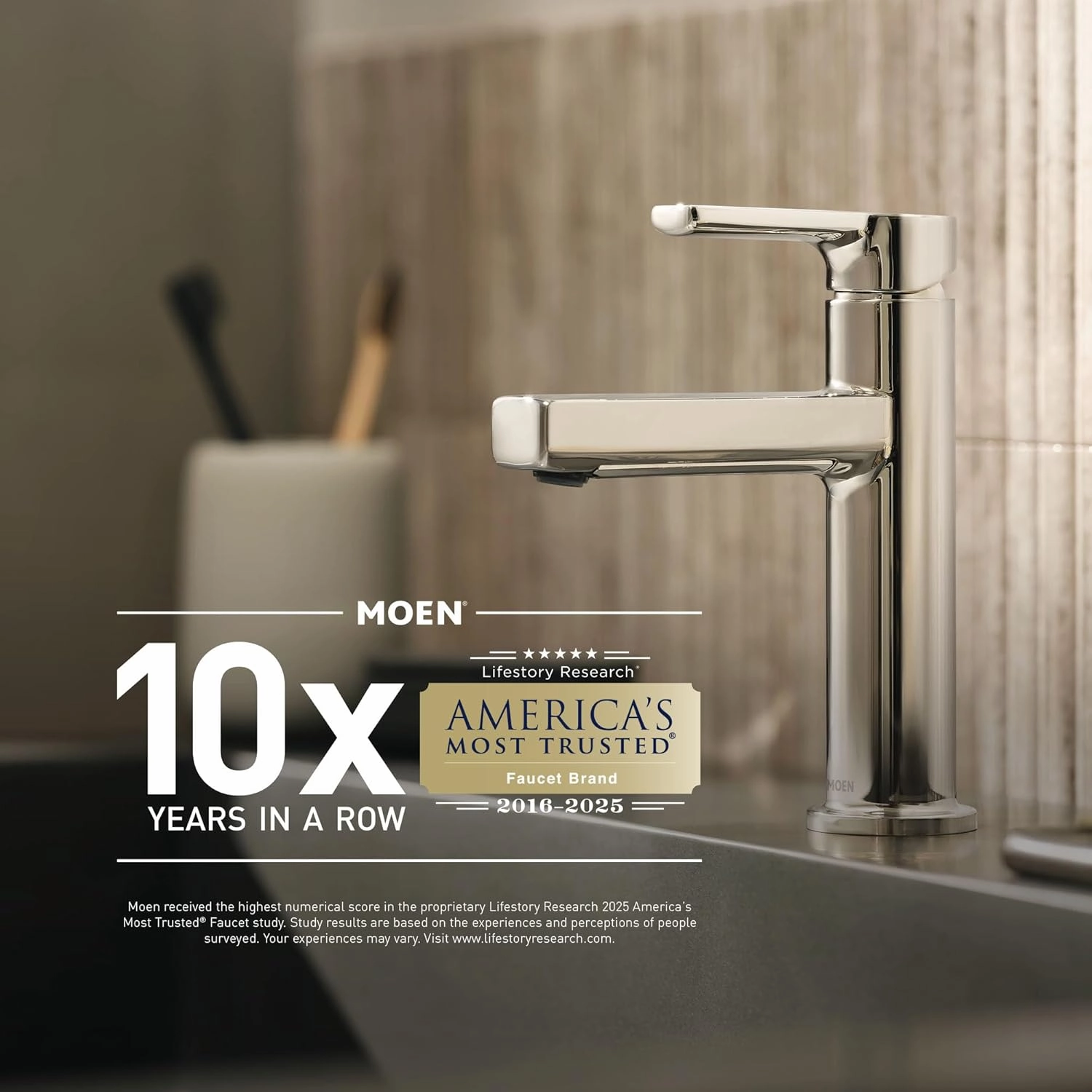 Moen Align Matte Black Posi-Temp Pressure Balancing Modern Tub and Shower Trim Kit, Featuring Shower Head, Lever Handle, and Tub Spout, Valve Required, T2193BL