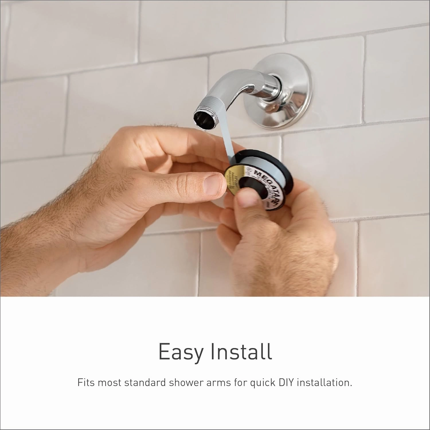 Moen Matte Black Six-Function 4-1/2" Diameter Spray Head Eco-Performance Showerhead, 6512EP15BL