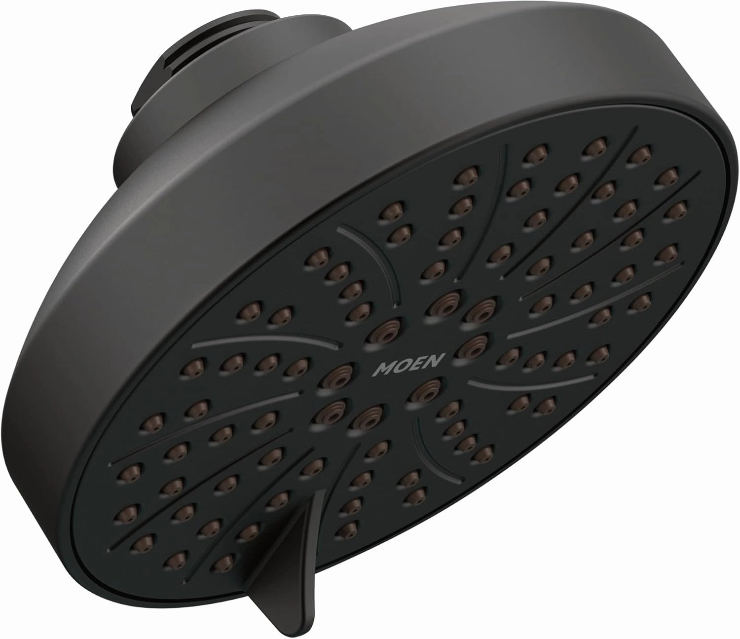 Moen Matte Black Six-Function 4-1/2" Diameter Spray Head Eco-Performance Showerhead, 6512EP15BL