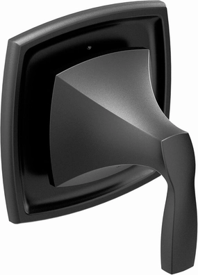 Moen Voss Matte Black Shower Diverter Transfer Valve Trim, Valve Required, T4611BL