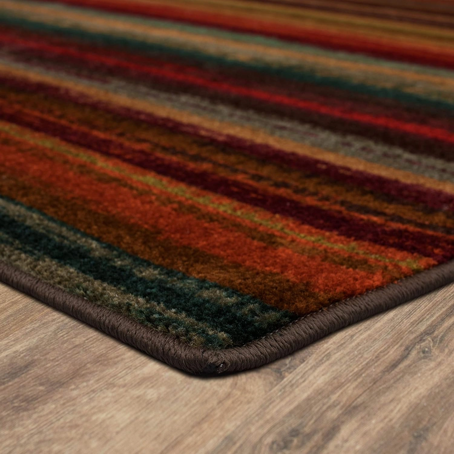 Mohawk Home Boho Stripe 2' x 5' Area Rug - Multicolor - Perfect for Living Room, Dining Room, Office