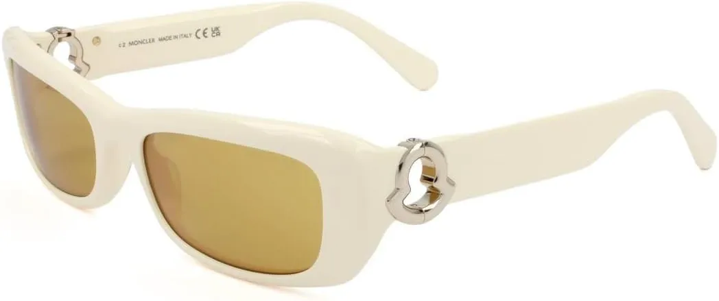Moncler Minuit Sunglasses ML0245 25E Ivory/Gold 55mm