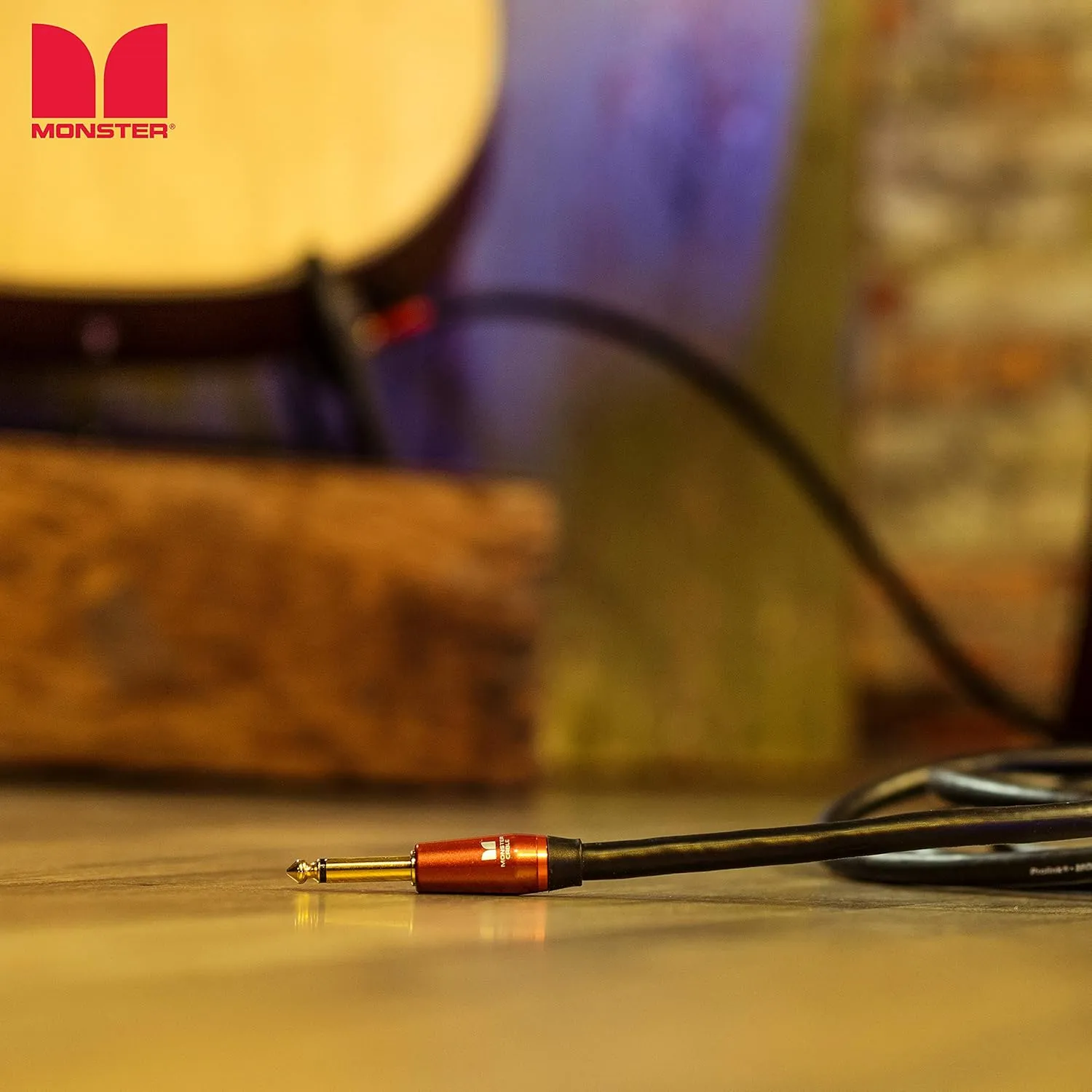 Monster Prolink Acoustic Instrument Cable - 21 ft Guitar Cable with Straight to Straight Connectors, Delivering Rich & Clean Sound