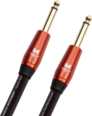 Monster Prolink Acoustic Instrument Cable - 21 ft Guitar Cable with Straight to Straight Connectors, Delivering Rich & Clean Sound