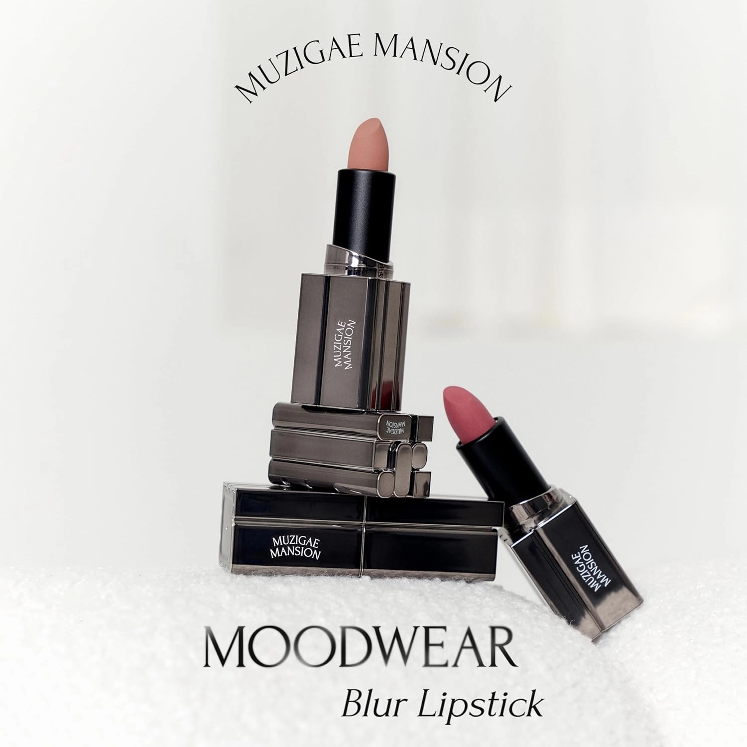 Moodwear Blur Lip Stick – Soft Blurring Tint, Long-Lasting Hydrating, Waterproof K-Beauty – MLBB & Bold Red Shades (Sleek Metallic Design) (Soft Matte Blurring Effect) (006 RUFFLE)