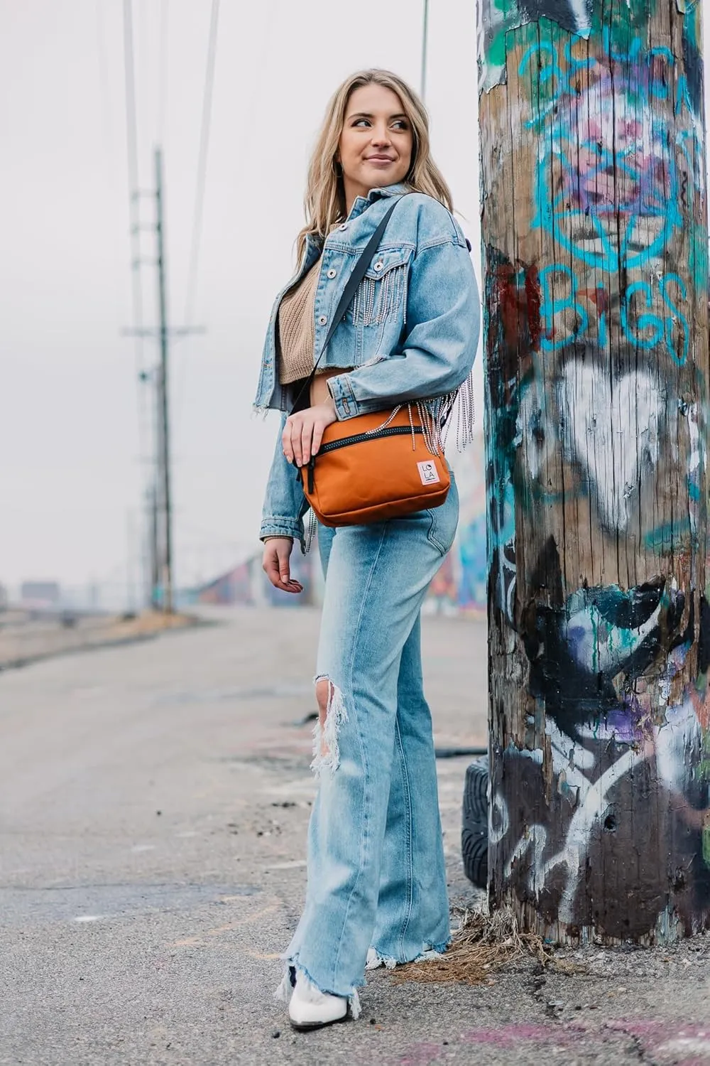Moonpie Vibrant Crossbody Bag - Sporty, Lightweight Bag with Adjustable Strap and Secure Pockets