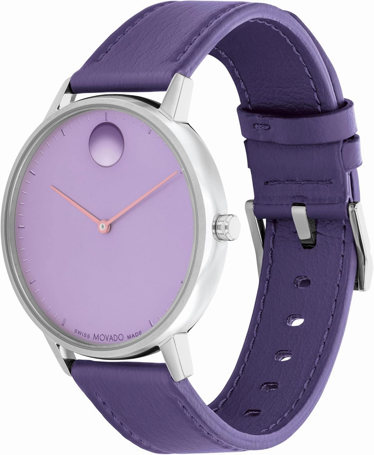 Movado Face Men's Luxury Quartz Watch - Swiss Movement - Water Resistance 30 Meters (3ATM) - Elegant Timepiece - Gift for Him - 41mm