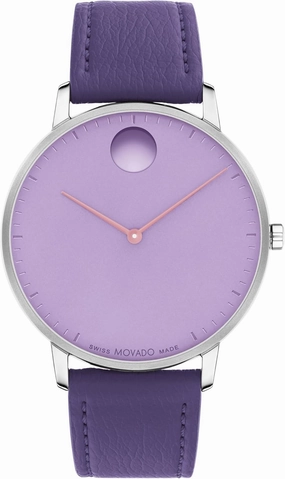 Movado Face Men's Luxury Quartz Watch - Swiss Movement - Water Resistance 30 Meters (3ATM) - Elegant Timepiece - Gift for Him - 41mm