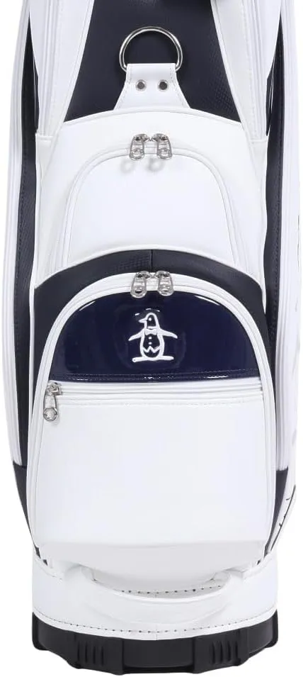 Munsing Wear MQBWJJ00 Golf Caddy Bag, 9.5 kg, 6 Division, Fits 47 Inches, Large Diameter, Sporty, WH00 (White), One Size