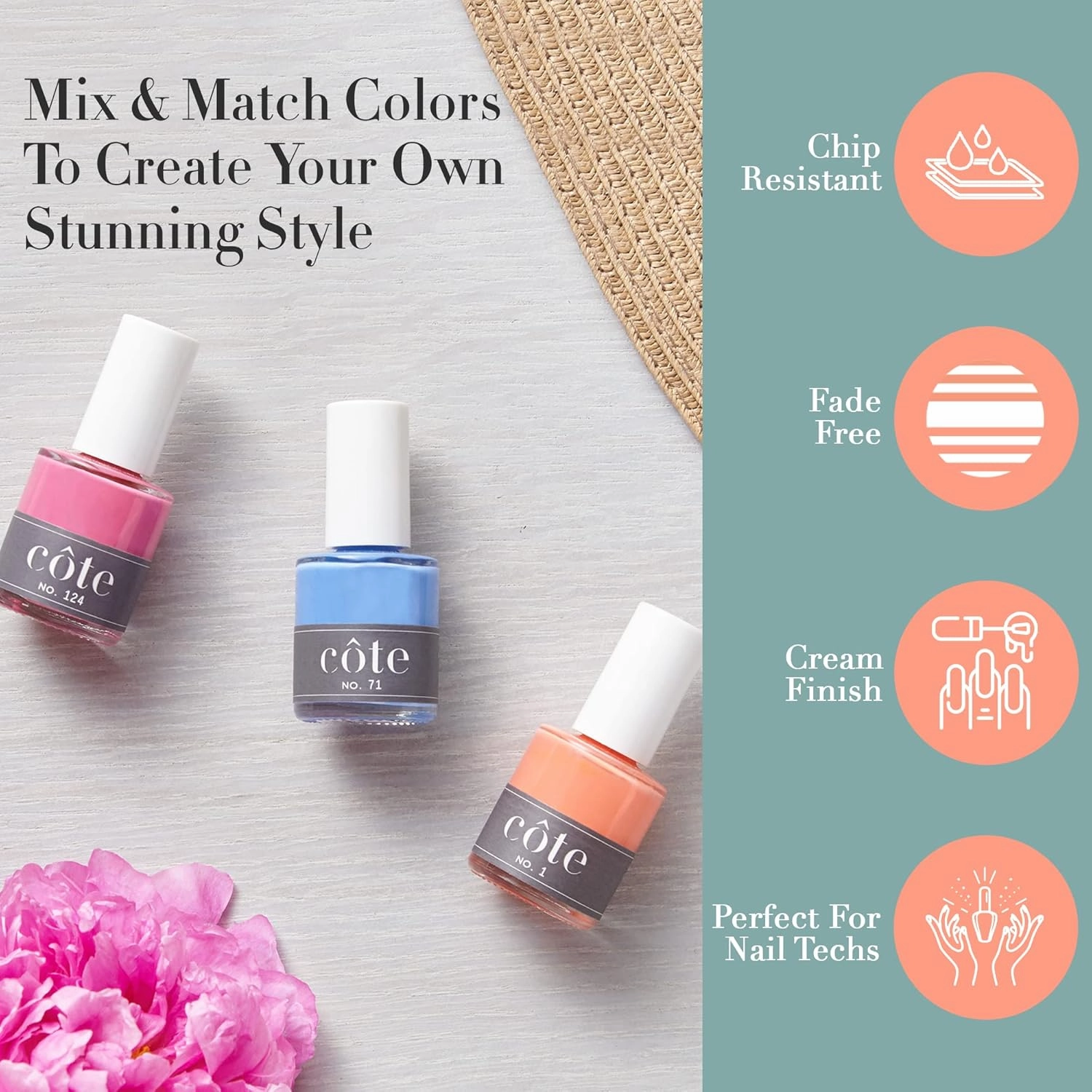 Nail Polish - Quick Dry Nail Polish - Vegan Nail Polish - 0.4 Fluid Oz Regular Nail Polish - Cruelty Free - Non Toxic & Safe - Chip Resistant & Full Coverage (No. 117 Light Pink Bubble Gum)