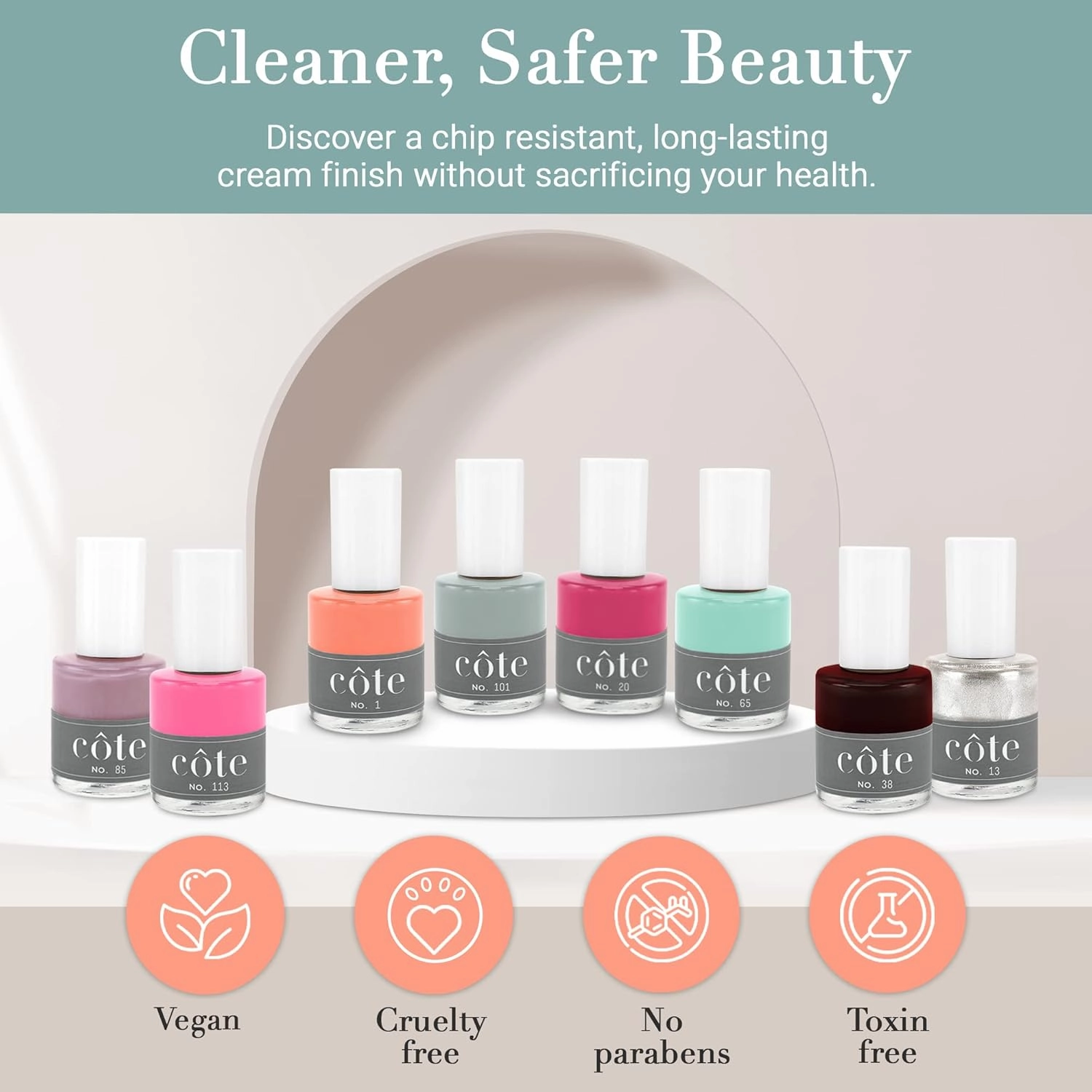 Nail Polish - Quick Dry Nail Polish - Vegan Nail Polish - 0.4 Fluid Oz Regular Nail Polish - Cruelty Free - Non Toxic & Safe - Chip Resistant & Full Coverage (No. 117 Light Pink Bubble Gum)
