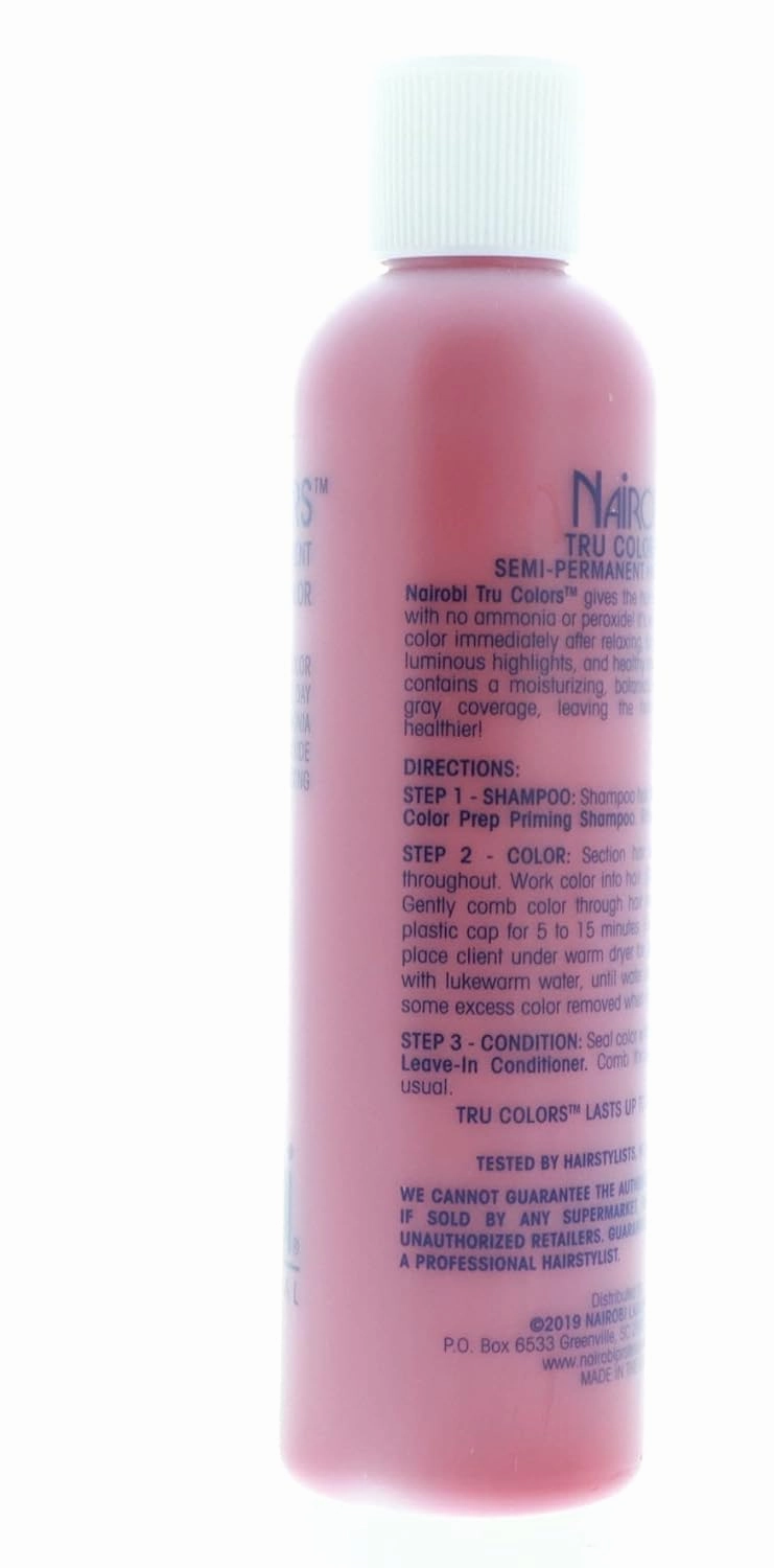 Nairobi Tru-Colors Semi-Permanent Hair Color for Unisex, No5 Jet Red, 8 Ounce