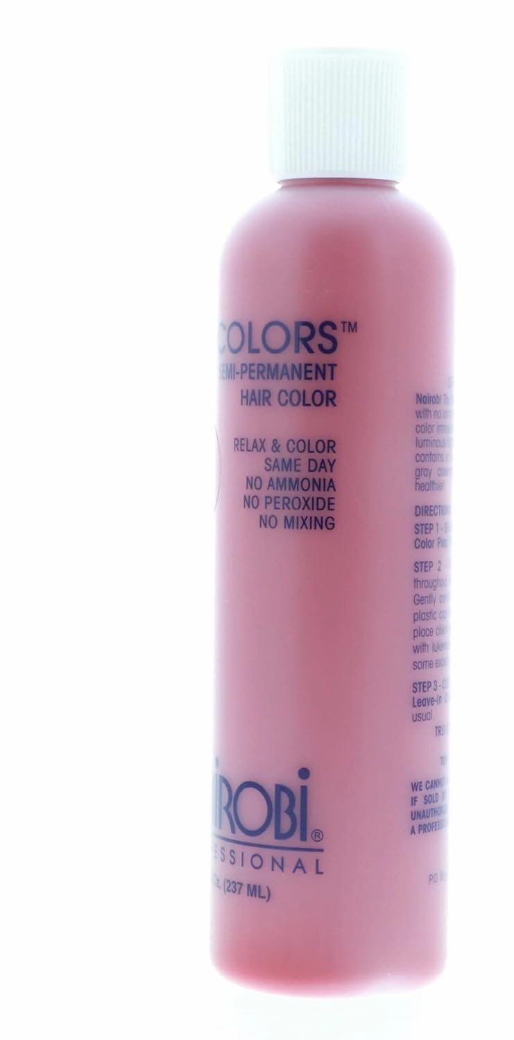 Nairobi Tru-Colors Semi-Permanent Hair Color for Unisex, No5 Jet Red, 8 Ounce
