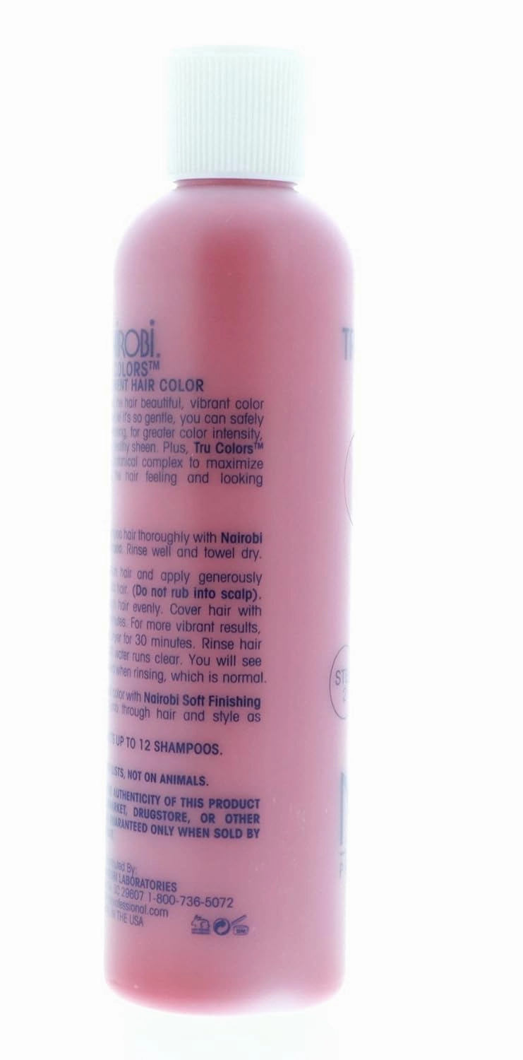 Nairobi Tru-Colors Semi-Permanent Hair Color for Unisex, No5 Jet Red, 8 Ounce