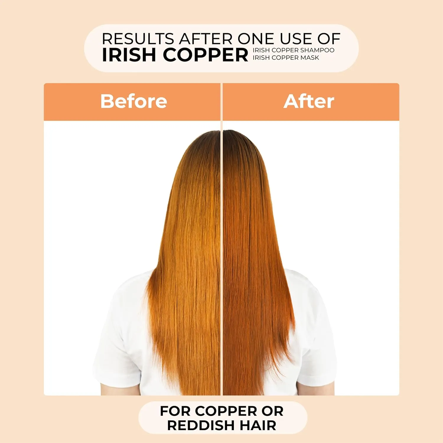 naissant Irish Copper Hair Toning Mask | Color Depositing | Moisturize, Refresh & Neutralize Brassy Tones | Paraben, Ammonia & Sulfate Free | Pro-Vitamin B5, Olive Oil & Honey (Cobrizo) 10.1 Fl Oz