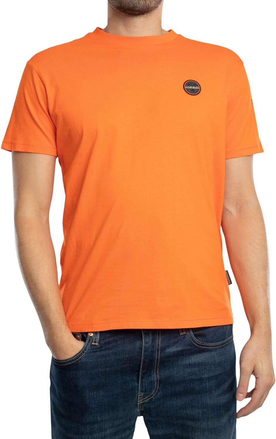 Napapijri Men's Bollo T-Shirt, Orange Red