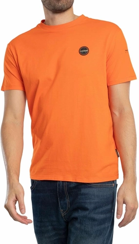 Napapijri Men's Bollo T-Shirt, Orange Red