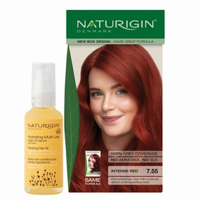 Naturigin Permanent Hair Color, 7.55 Intense Red   Naturigin Nourishing Hair Oil with Argan Oil