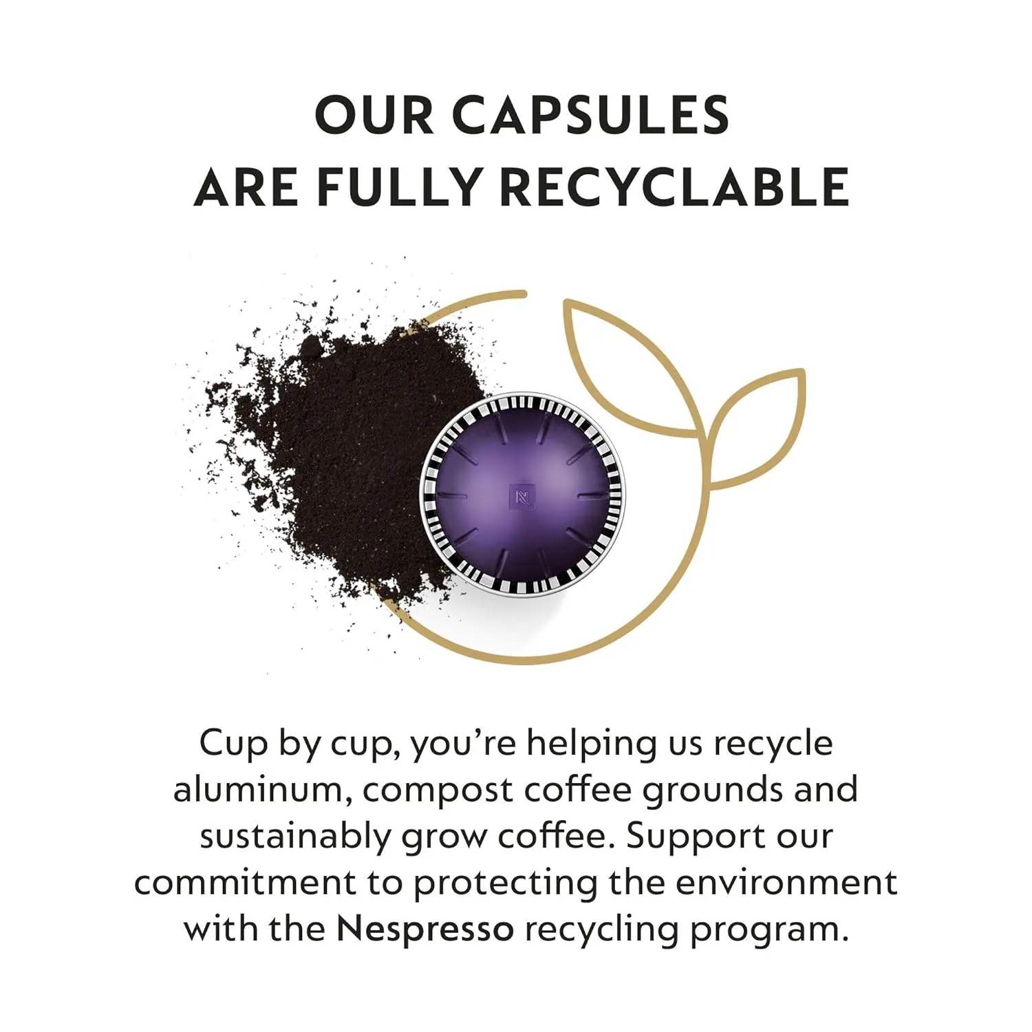 Nespresso Capsules Vertuo, Altissio, Medium Roast Espresso Coffee, 50 Count Espresso Pods, Brews 1.35oz.