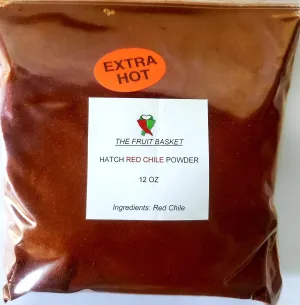 New Mexico Hatch Red Chile Powder (Extra Hot), 12 oz