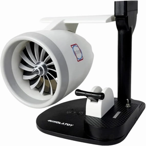 New Desktop Jet Engine Model with Humidifier and Colorful Lights – Creative Aviation-Inspired Tech Decor Gift (Red)