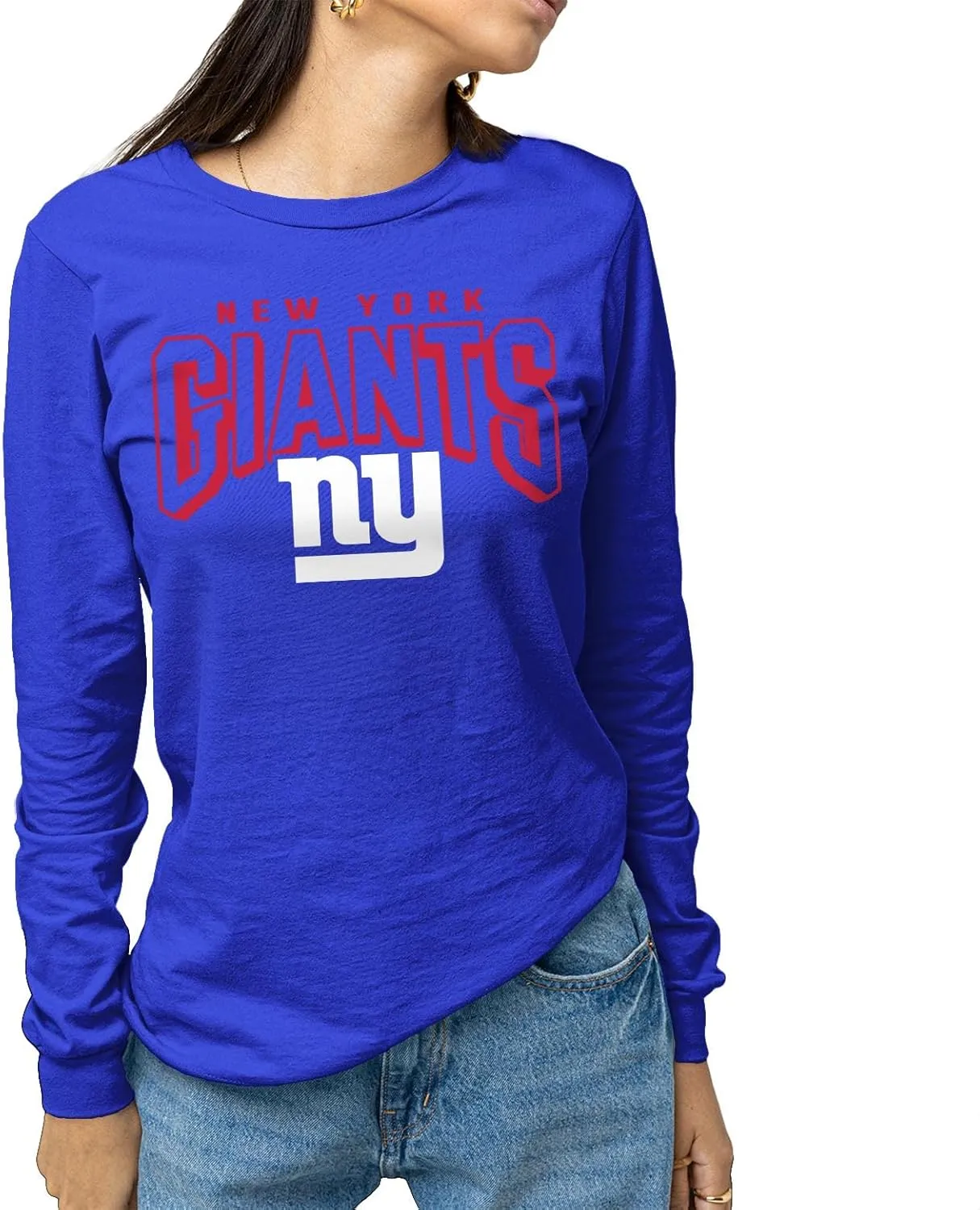 NFL Junk Food Bold Logo Long Sleeve T-Shirt